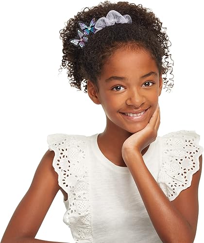 Miniatura 9 de Make It Real Crown of Enchantment - Kit de joyería de bricolaje, crea hasta 12 llamativos accesorios para el cabello, mariposas, 73 piezas, kit de