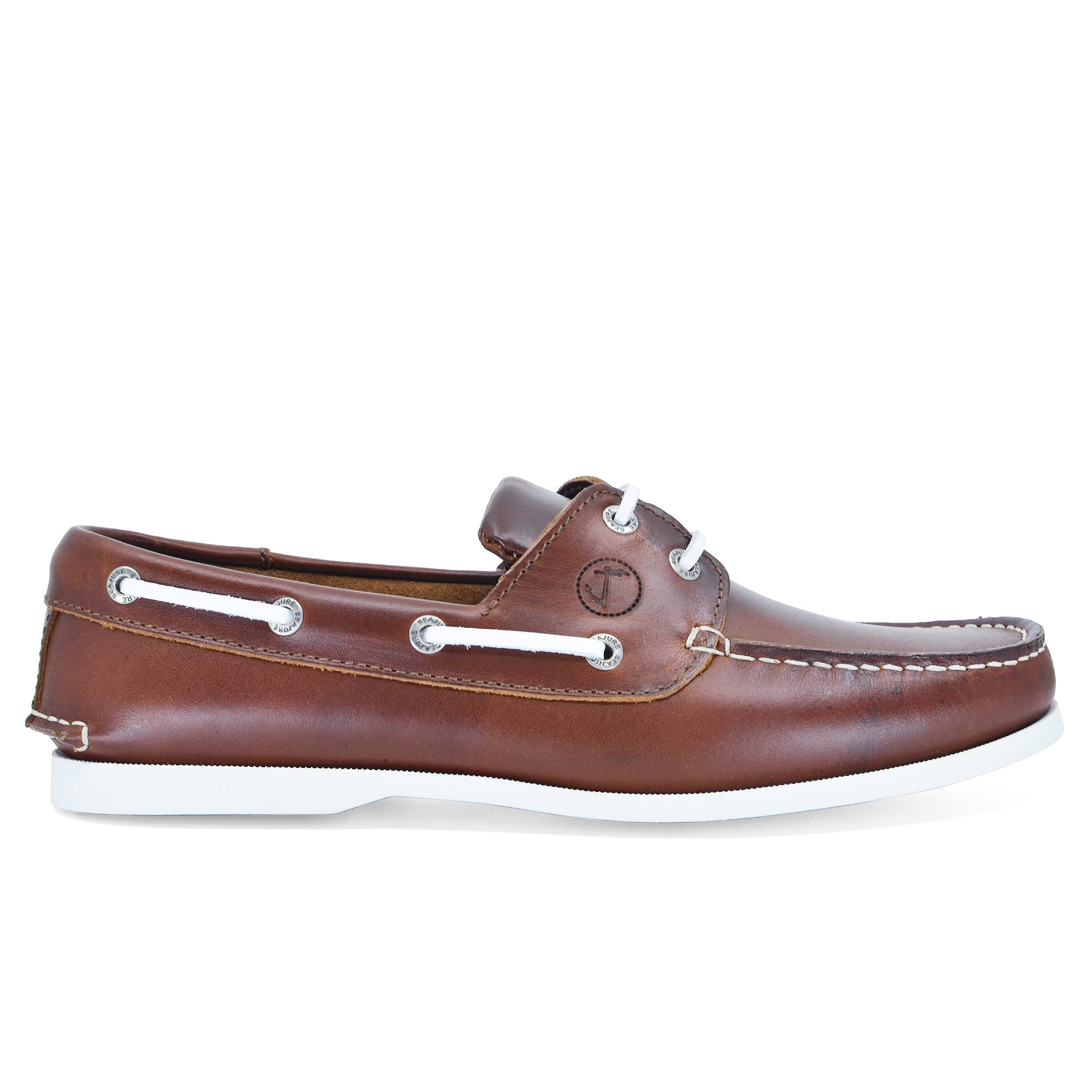 Chaussures Bateau pour Femme Silistar Cuir Marron