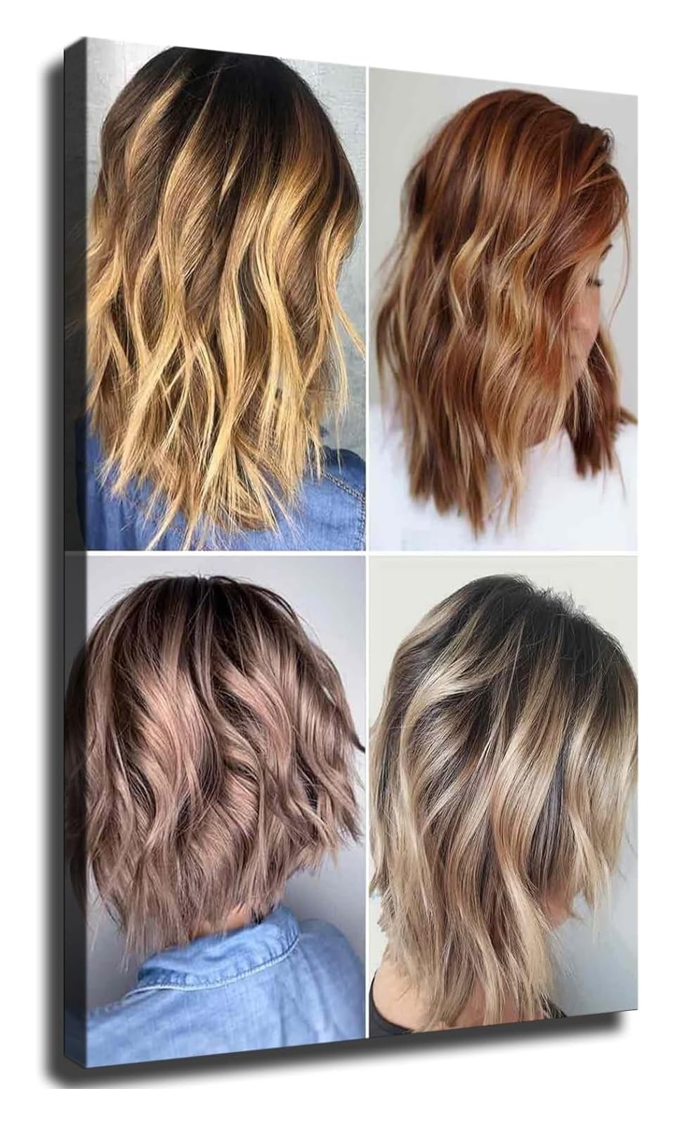 NWPNLXEA Hairstyle Chart for Women Hair Salon Catalog Poster Modern Haircut Styles for Stylist Reference and Salon Decor Unframed,16x24inch(40x60cm)