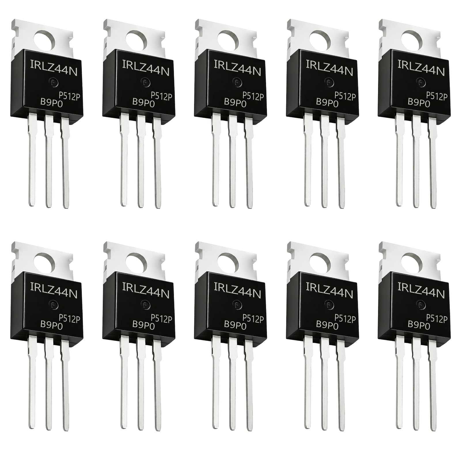 10x IRLZ44N MOSFET N-Kanal Transistor TO-220 – 55V, 47A, Ideal Für PWM, Motorsteuerung & DIY-Elektronik