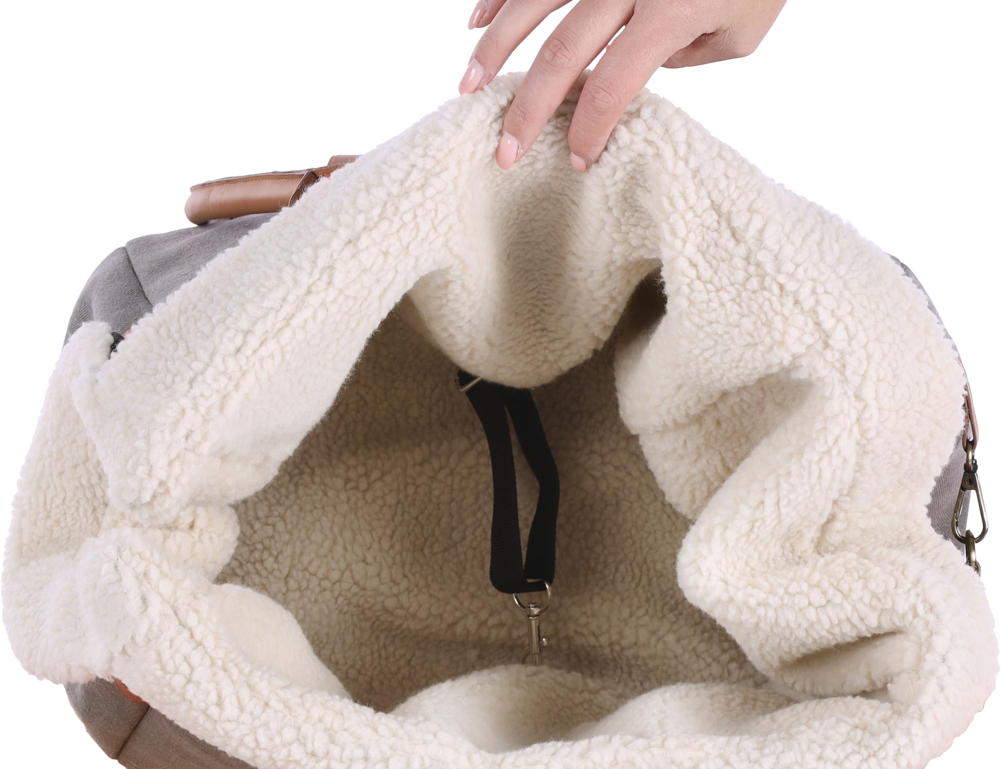 Transportín Gato – Perro – Kuzco – Bolsa en poliéster Lavable con Base Desmontable y pies Protectores