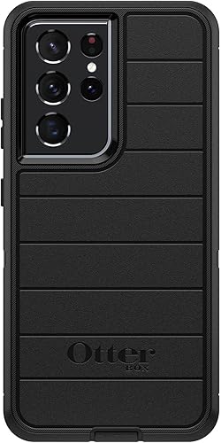Miniatura 2 de OtterBox Funda protectora resistente superior, para Samsung Galaxy S21 Ultra 5G, serie Defender, color negro, embalaje no minorista