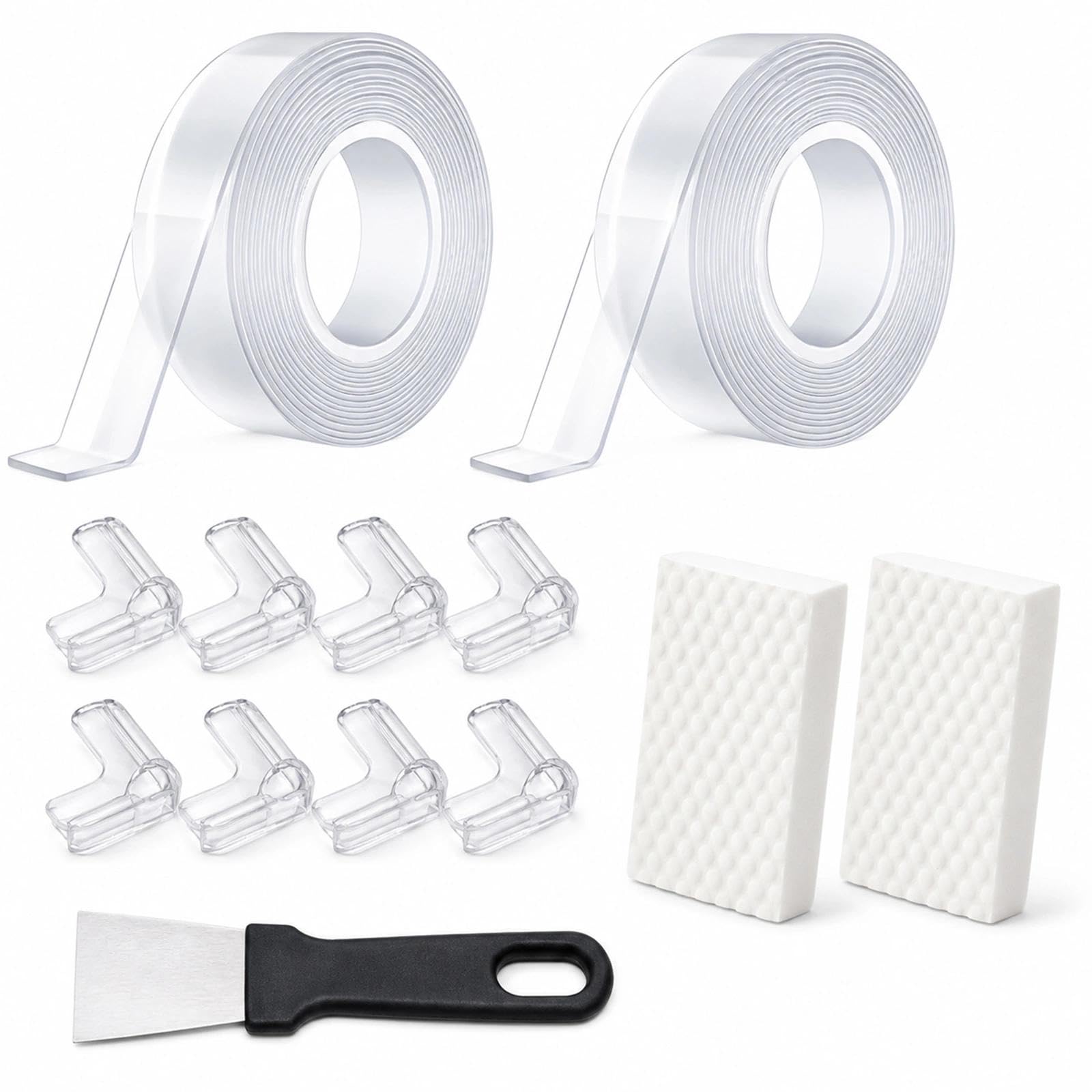 Clear Edge Protector Strip, Wall Corner Protectors, Self Adhesive Set