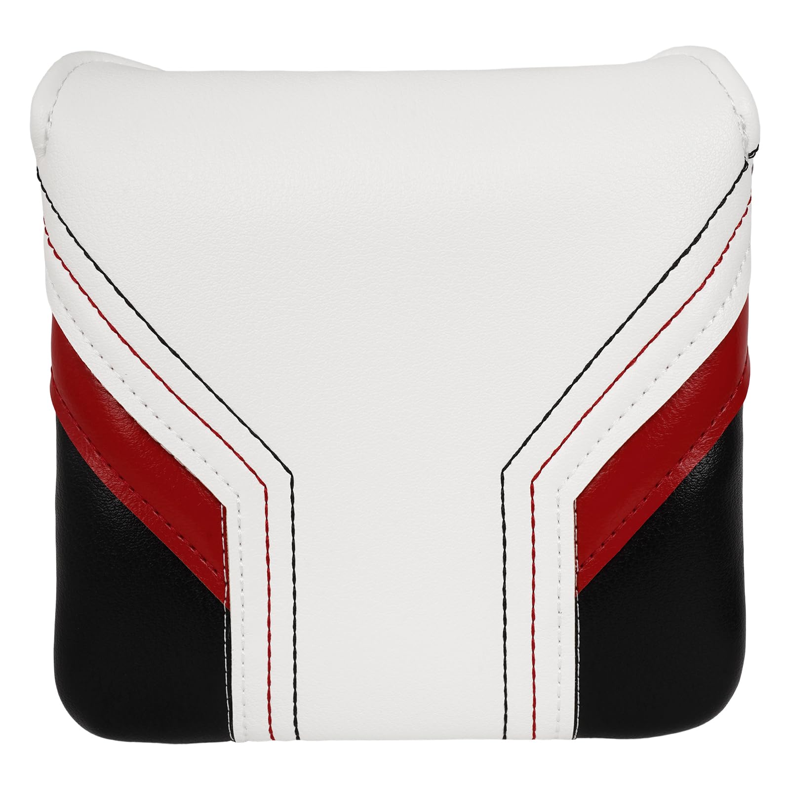Golf Mallet Square Putter Cover Heel-Shaft Headcovers Fits for S p i d e r X EX TOUR Magnetic White&Black&Red PU Leather โ image 1