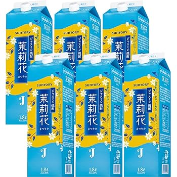 ジャスミン焼酎 茉莉花 1.8L紙パック　6本セット Amazon.co.jp: サントリー 【ジャスミン焼酎】茉莉花 (まつりか