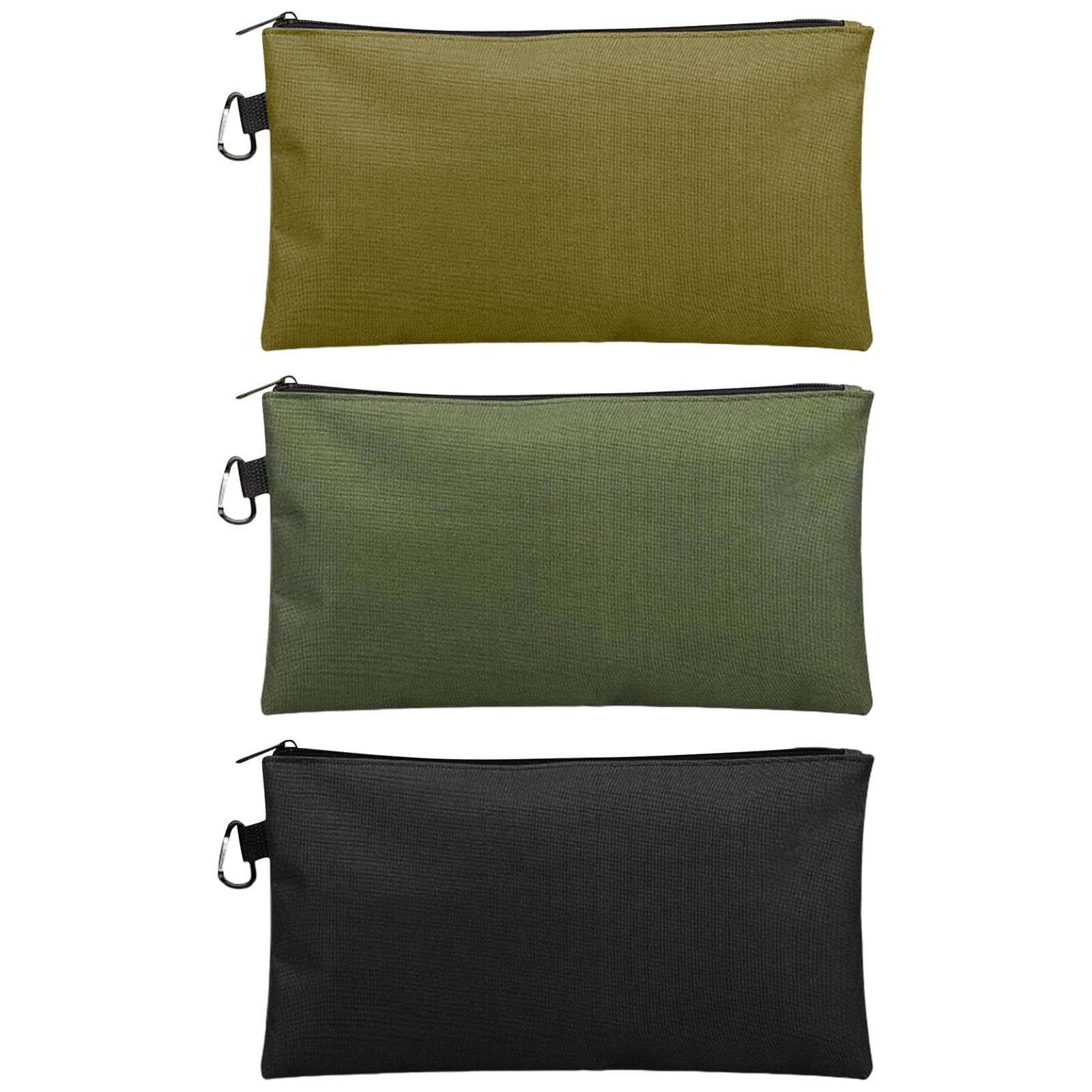 3Pcs Small Tool Pouches with Zipper Small Tool Bags Waterproof Pouches Bags for Men Multipurpose Organizers Waterproof
