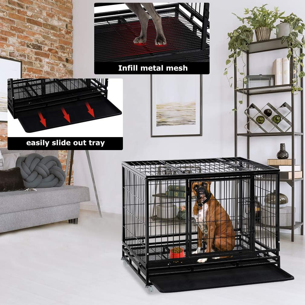Dog crate with slide out tray Clearance