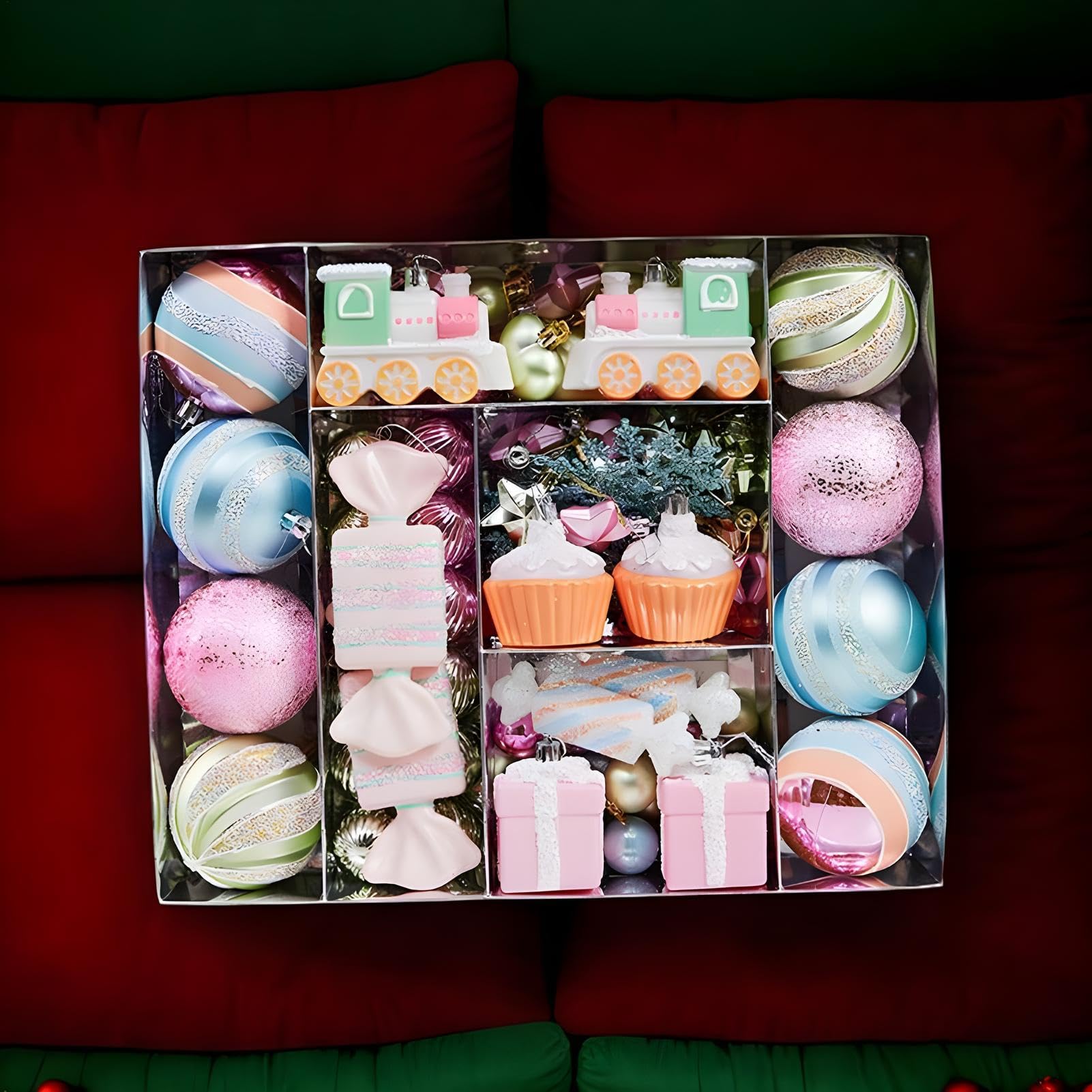 Bolas navideñas para árbol Juego de Bolas Colgantes Multicolor irrompibles