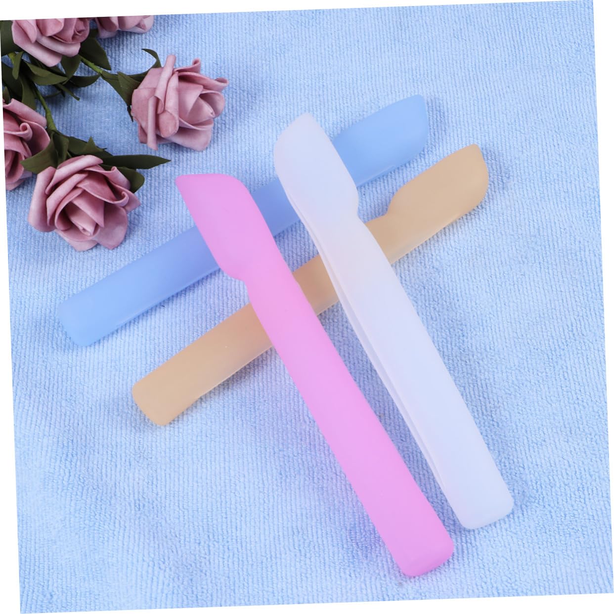 FRCOLOR 12 Fundas de Silicona para cepillos de, Fundas Protectoras para cepillos de, Funda Protectora para cepillos de, Funda Protectora para Cepillo de en casa, como