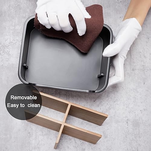 Miniatura 3 de Organizador de escritorio elegante y soporte para mando a distancia en negro - Mantén tu espacio de trabajo ordenado y organizado, almacenamiento