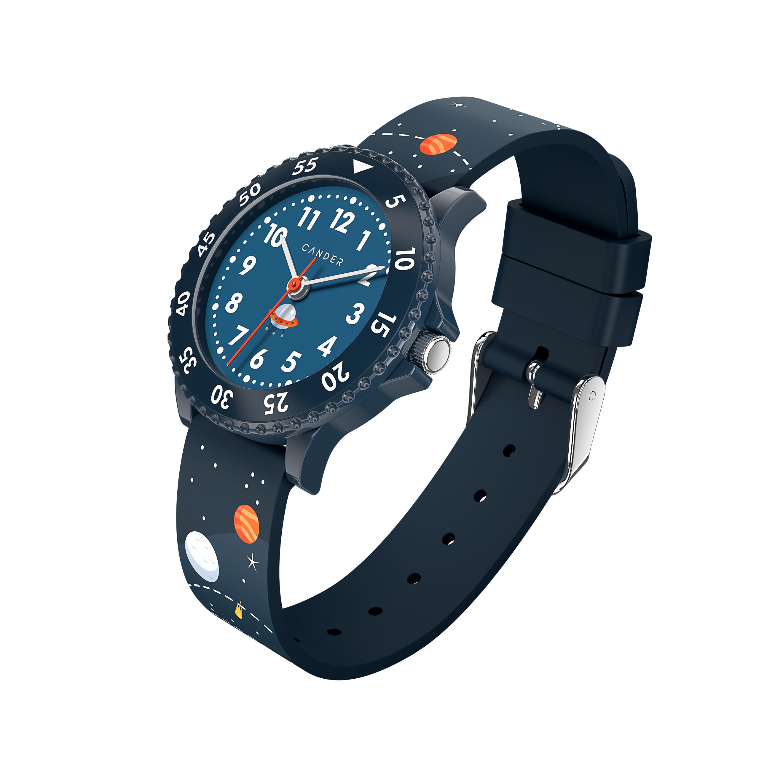 Cander Berlin MNA 1630 A Montre pour enfant étanche 3 ATM Montre d'apprentissage analogique pour garçons et filles, bracelet