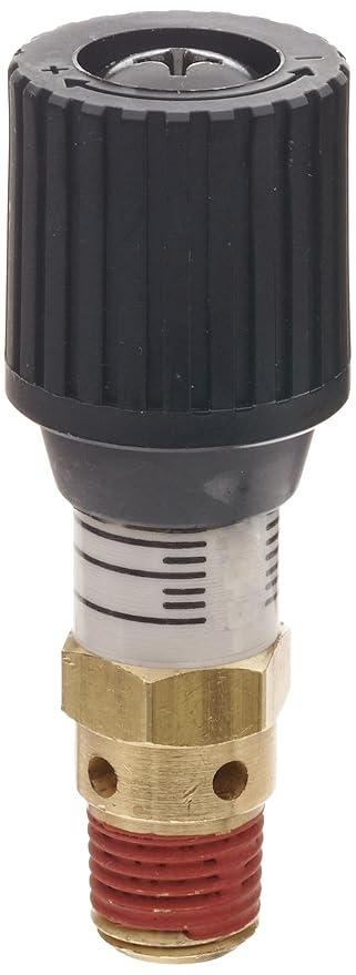 Control Devices CR Series Brass Pressure Relief Valve, 0-100 psi Adjustable Pressure Range, 1/4