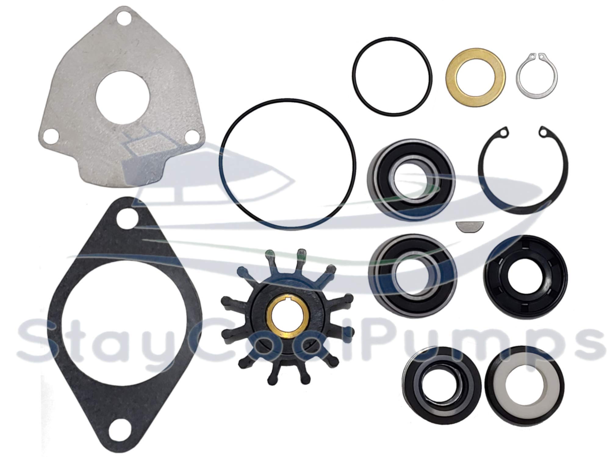SCP-G702 Major Rebuild Kit for Sherwood Pump G702, Onan Pump 132-0459
