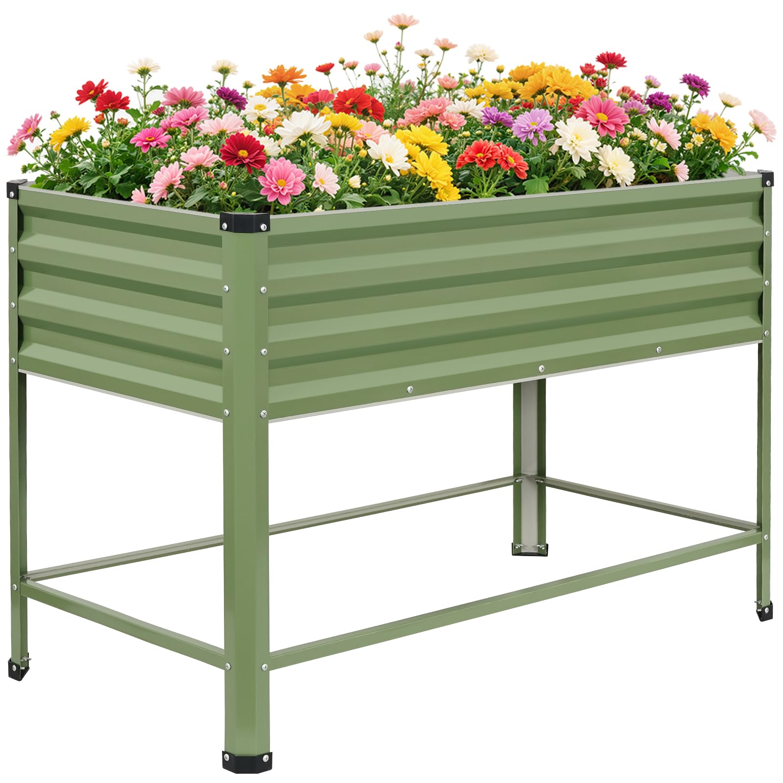 View 1 of 1MORE Raised Garden Bed - 48x24x32in, Green, 2-Pack