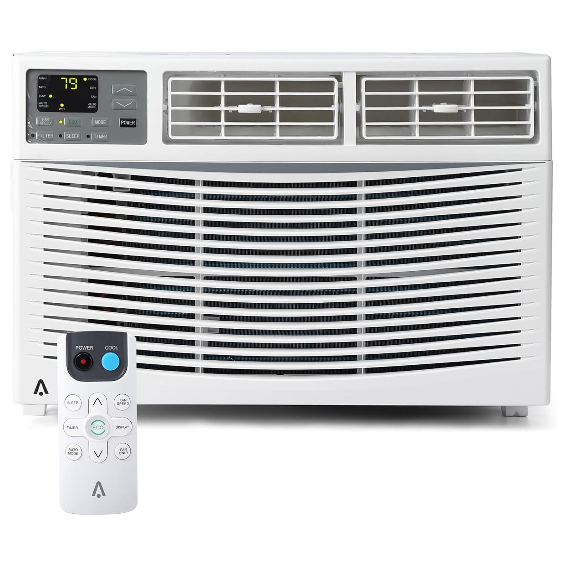 8000 BTU Window Air Conditioner, Energy Saving Window AC Unit with WiFi, Remote Control, App Control & Timer Function for Bedroom, Office, Living Room