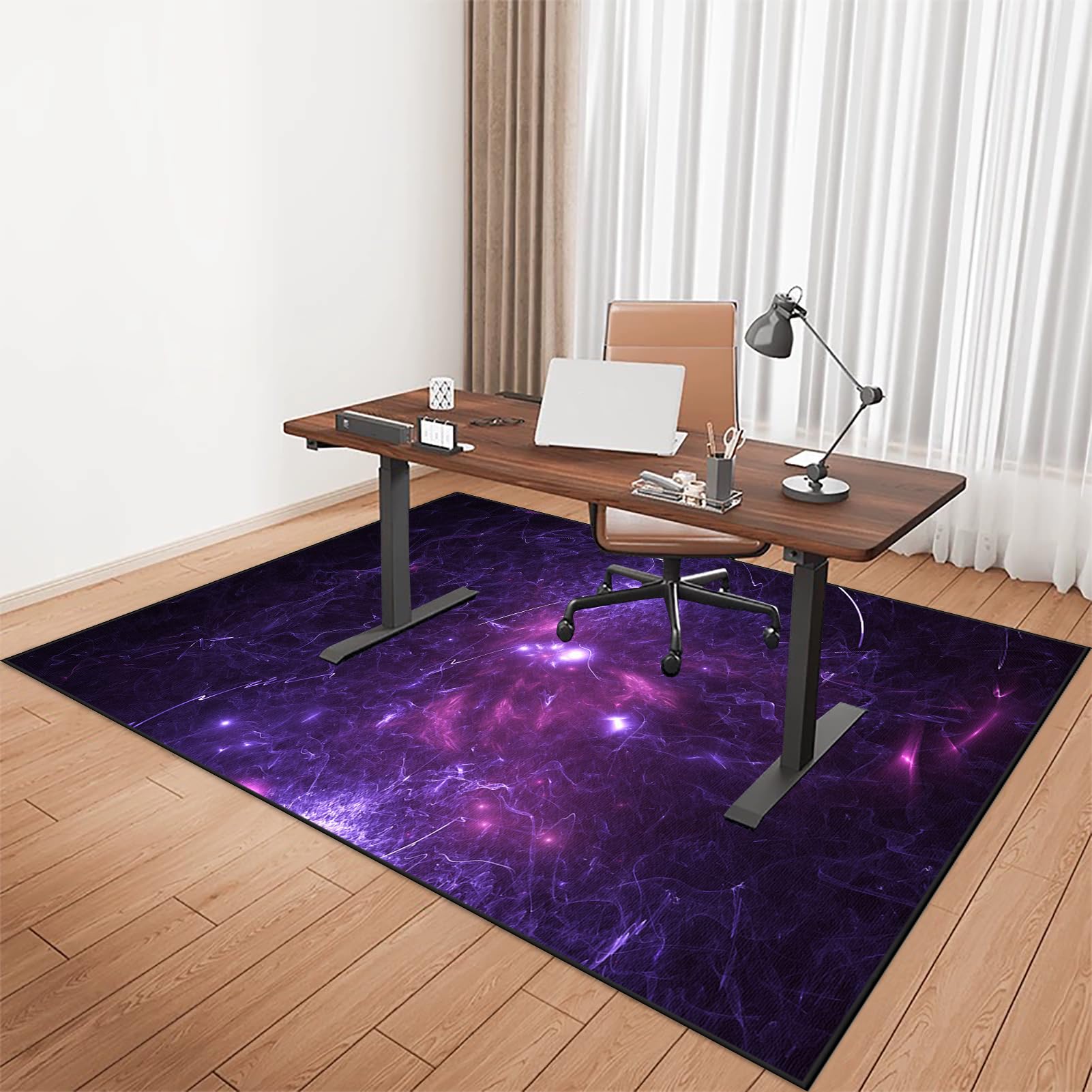 90 x 120 cm Teppich-Stuhlmatte, Bodenschutzmatte für Hartböden, Gaming Teppich Stuhlunterlage, Schreibtischstuhl Unterlage für Laminat, Bürostuhl Matte für Bodenschutz, Bürostuhlunterlage Teppich