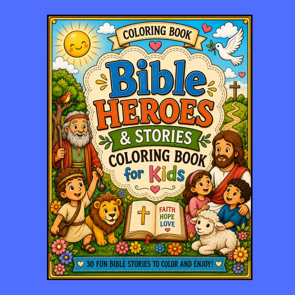 My First Bible Coloring Book for Kids: A Fun and Faith-Filled Coloring Adventure!