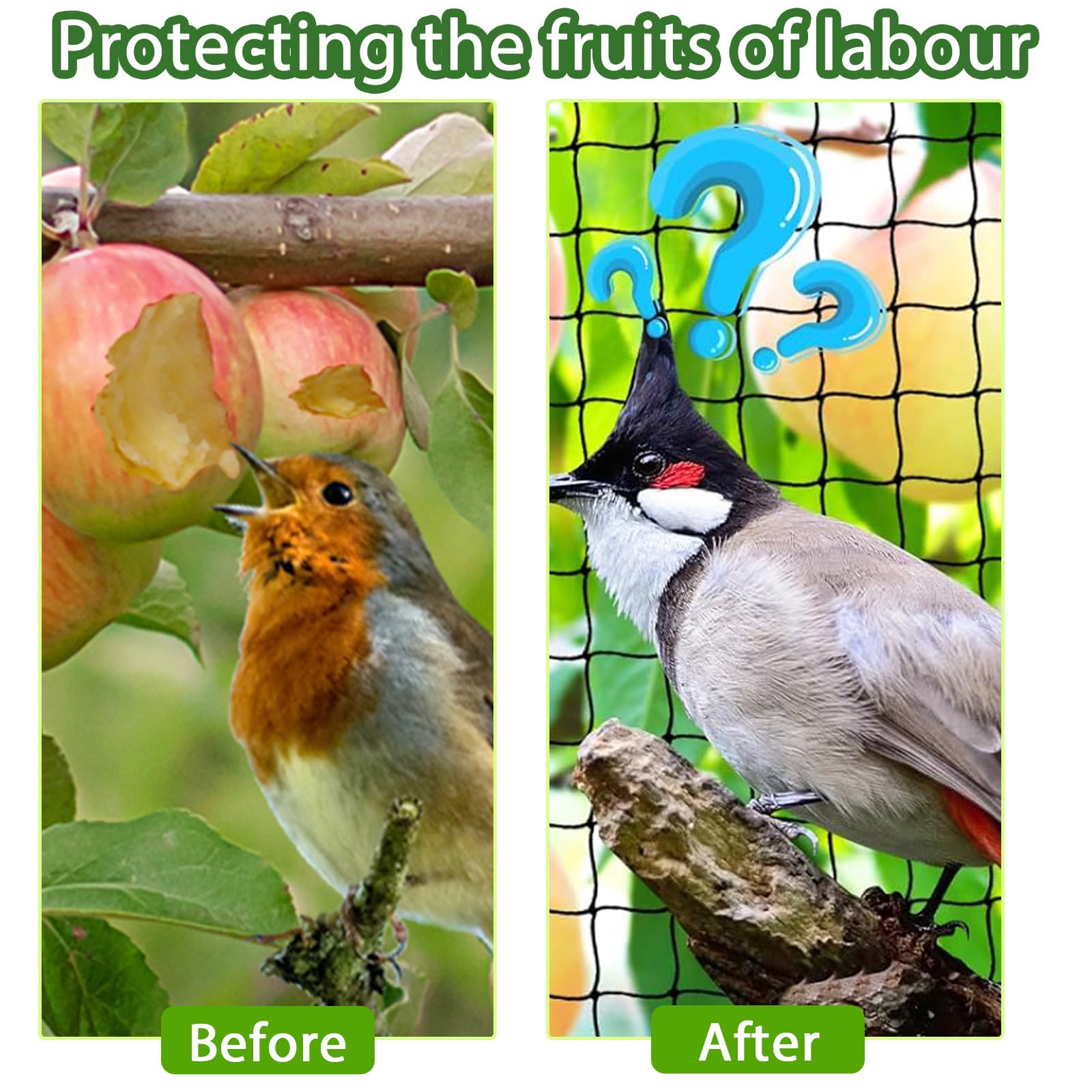 Filet Anti Oiseaux, Filet De Protection Contre Les Oiseaux Légers De 4 X 10 M, Filet De