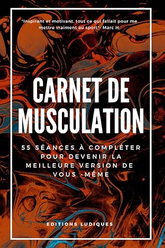 Carnet de musculation: Journal de bord pour suivre et planifier vos entrainements de musculation | 100 pages à compléter pour noter vos séries et ... pour sportif spécial muscu | Cadeau de Noel