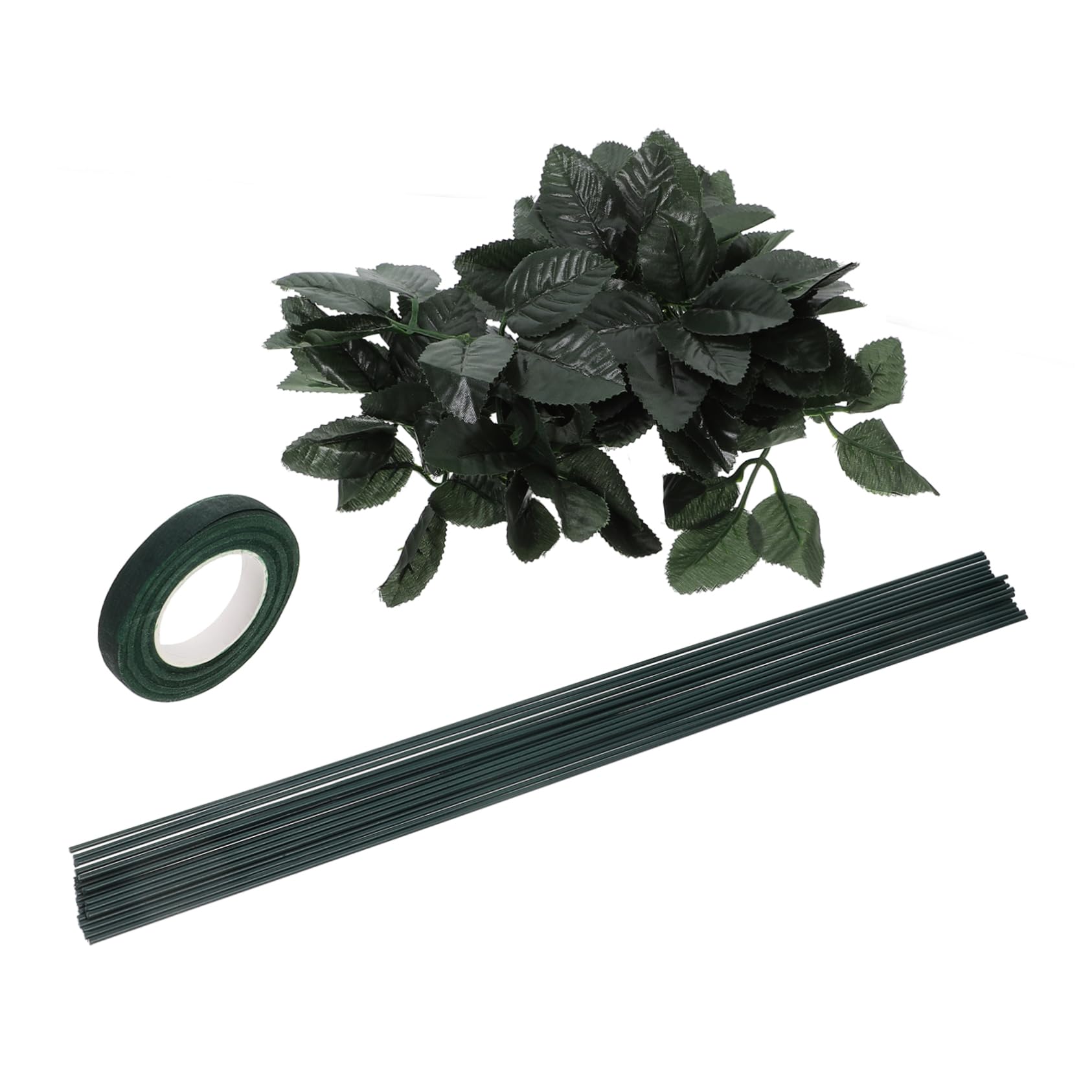 LALAFINA DIY Flower Arrangement Kit Faux Floral Stems Floral Wire Bouquet Making Supplies