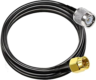 SMA to TNC Cable RG58 TUOLNK SMA Male Plug to TNC Male Low Loss Extension Cable 6.6ft(2M) TNC to SMA RF Coax Adapter Cable 50 ohm for Wireless LAN Devices