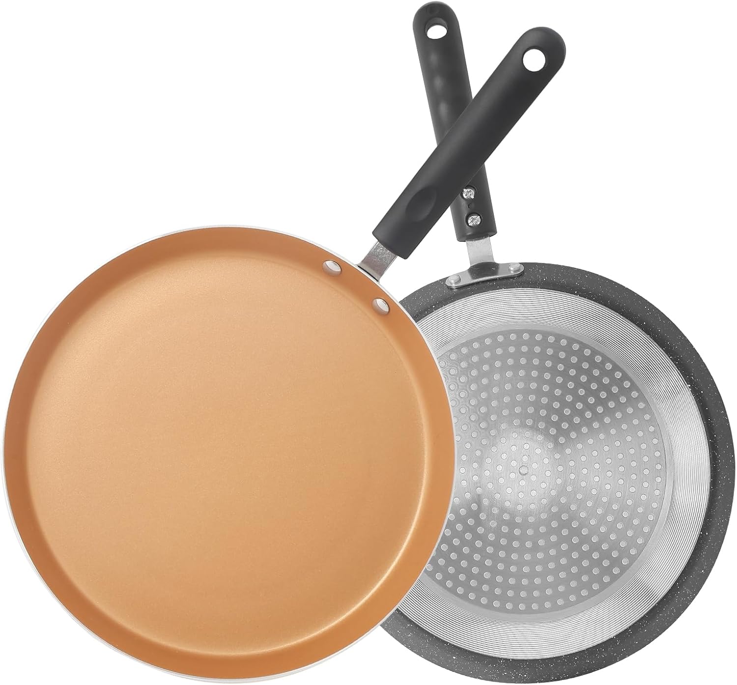 KRETAELY Omelet Pans Nonstick Crepe Pan 10.5 inch Dosa Pan Tortilla Pan With
