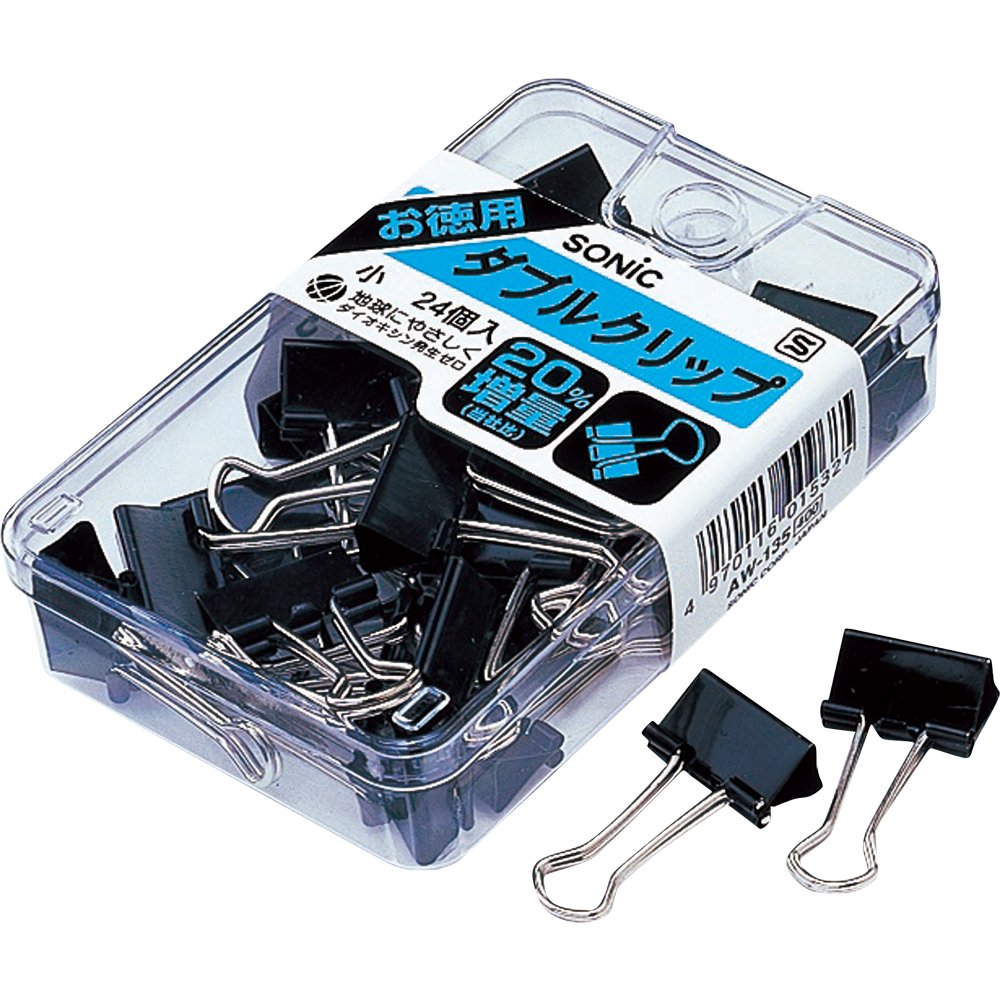 Sonic Double Clip Small Steel 24-Pack