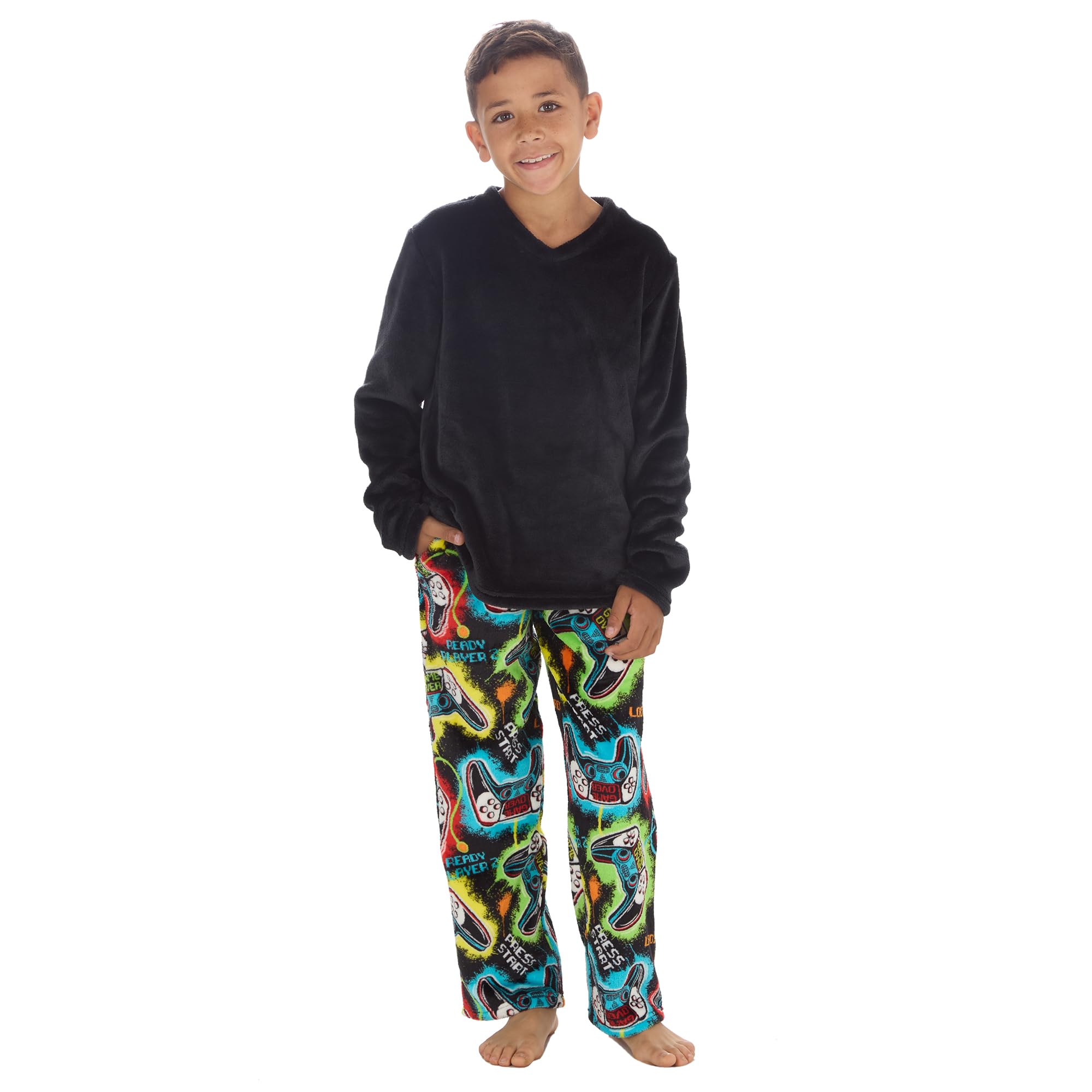 Undercover Boys Fleece Lounge Set 15C701 Black Gamer 5-6 Years