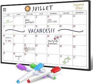 Calendrier Magnétique Pour Frigo - Pratique Pour Planifier Les Repas