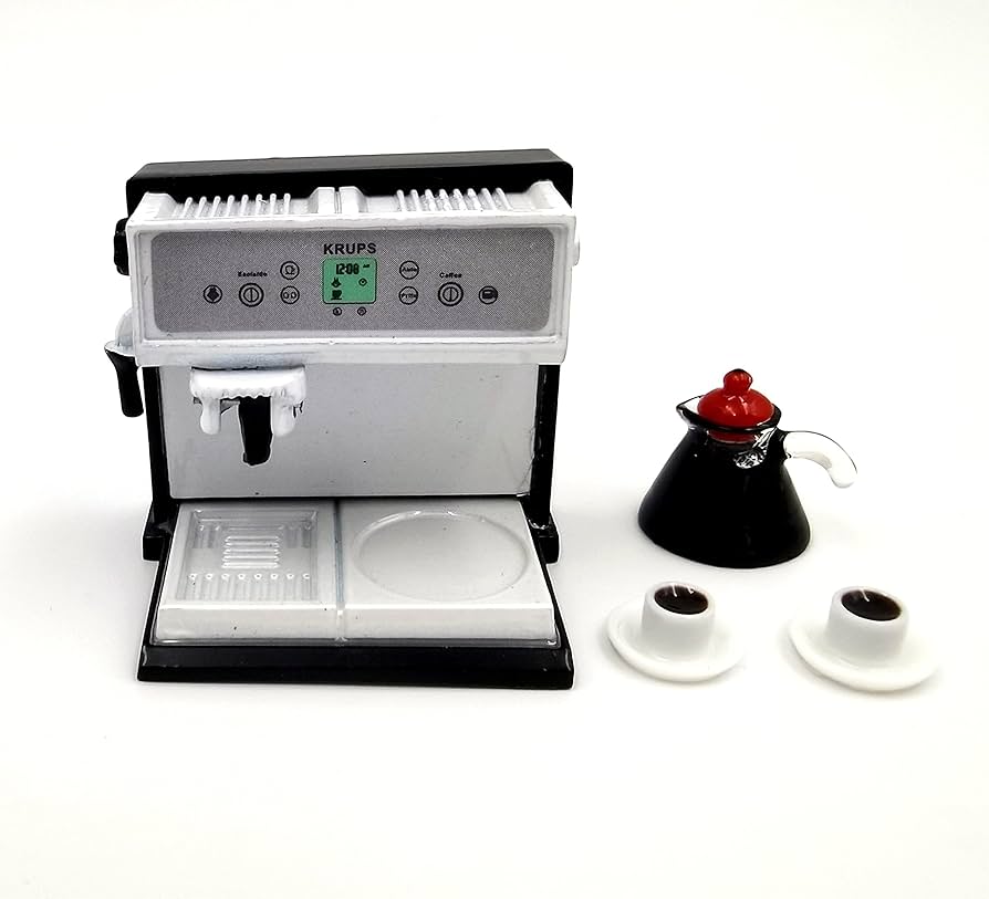 Amazon.com: SXFSE 1:12 Dollhouse Miniature Coffee Machine
