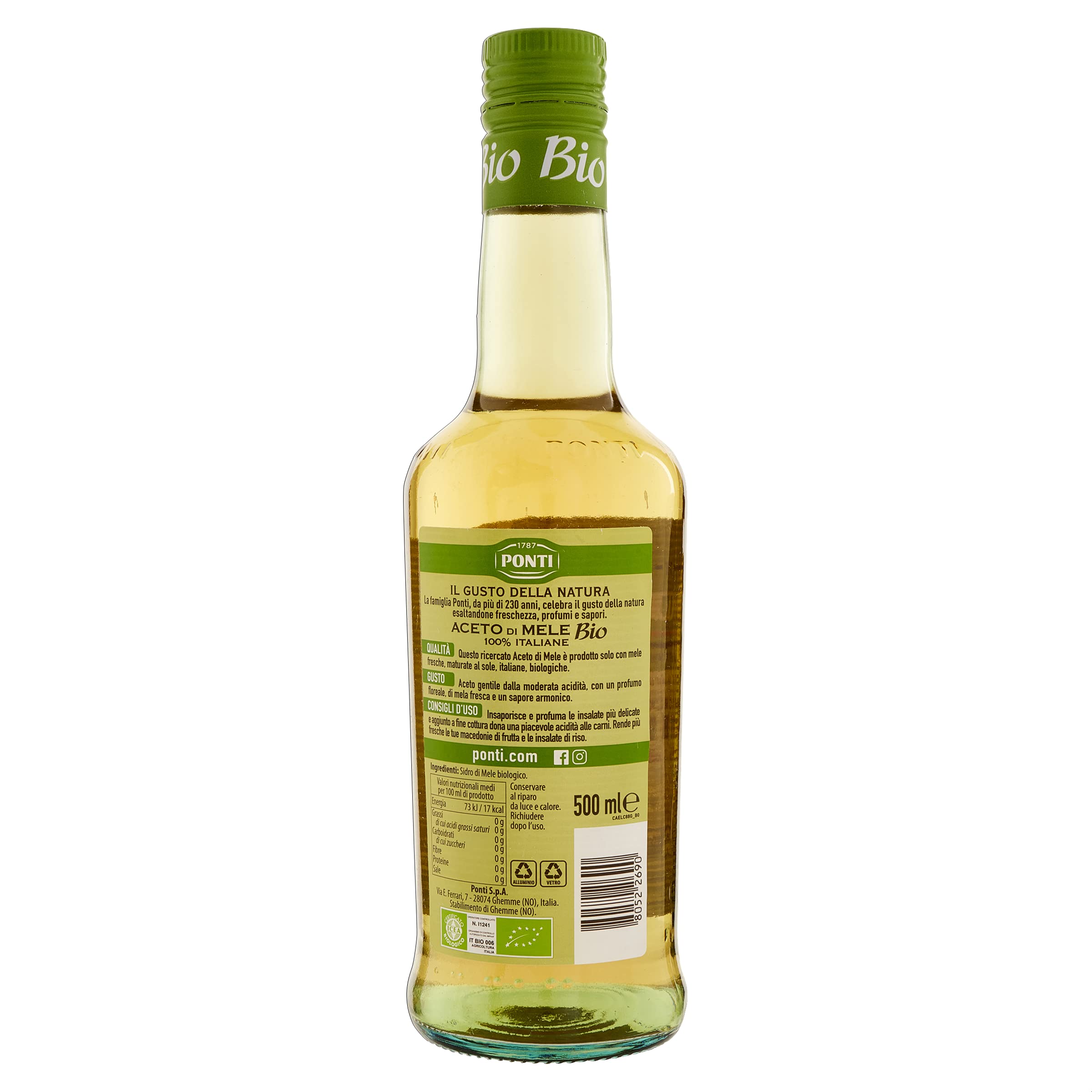 Ponti Vinaigre de pommes bio T6-6 bouteilles
