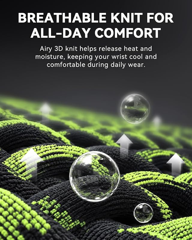 SOLOEVER Carpal Tunnel Wrist Brace Night Support – Black, size L, 9 options