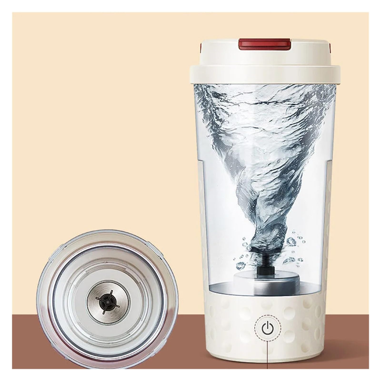 Kaffee-Mixbecher, Tragbare Elektrische Protein-Shaker-Flasche USB Wiederaufladbare Mischbecher For Fitness-Reisen,Selbstrührend(Blue)