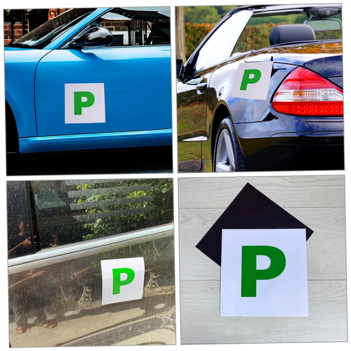 iplusmile Decorazioni Scuola Magnetiche per Auto Adesivi Impermeabili PVC e Gomma, Design Accattivante per Nuovi Guidatori in Confezione da 2 Pezzi