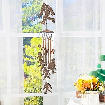 Amazon.com : Bigfoot Wind Chimes Outdoor Sasquatch Decor