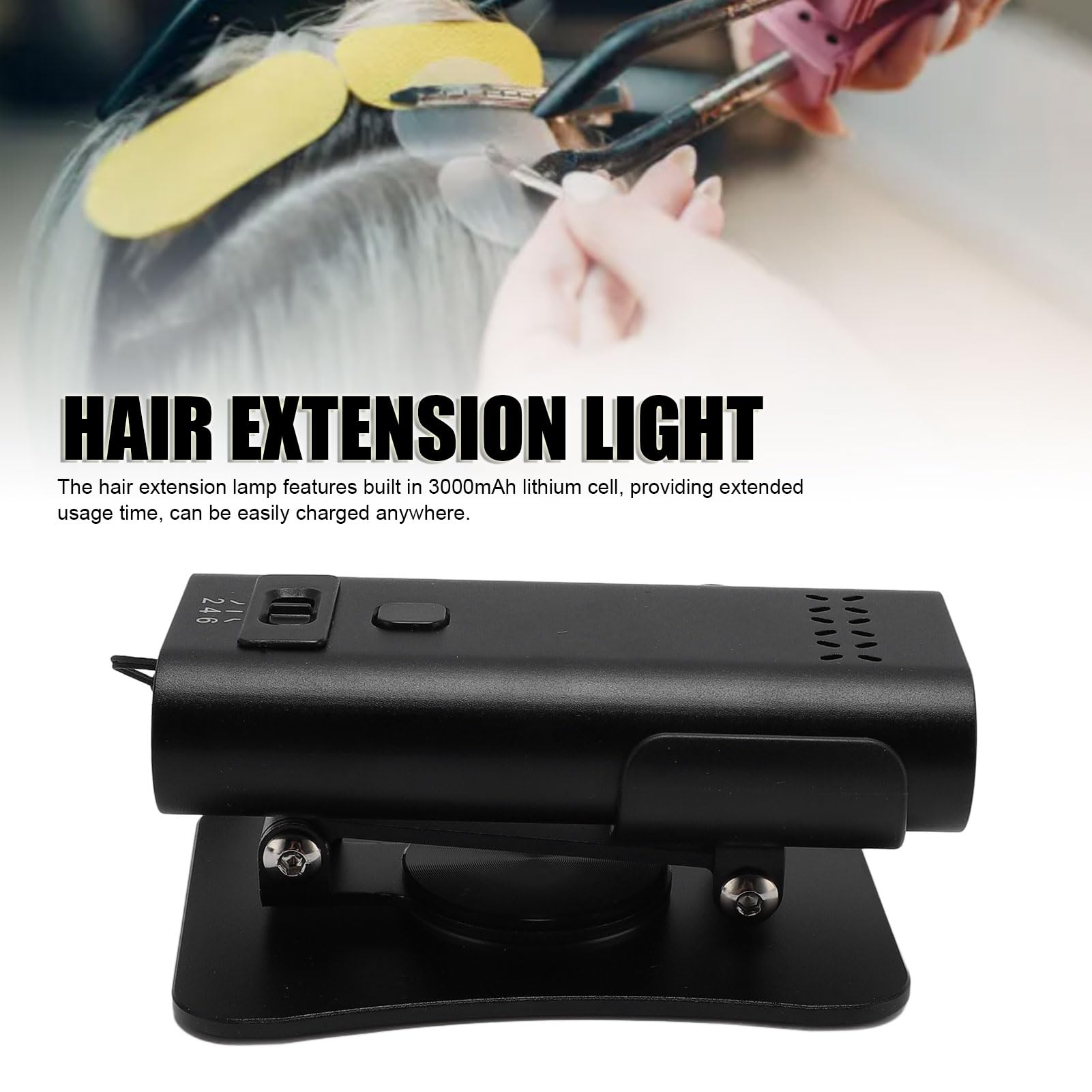 Fast Curing Hair Extension Light, Portable Rechargeable LED Efficient Hair Extension Light, for Home Salon, Professional Use