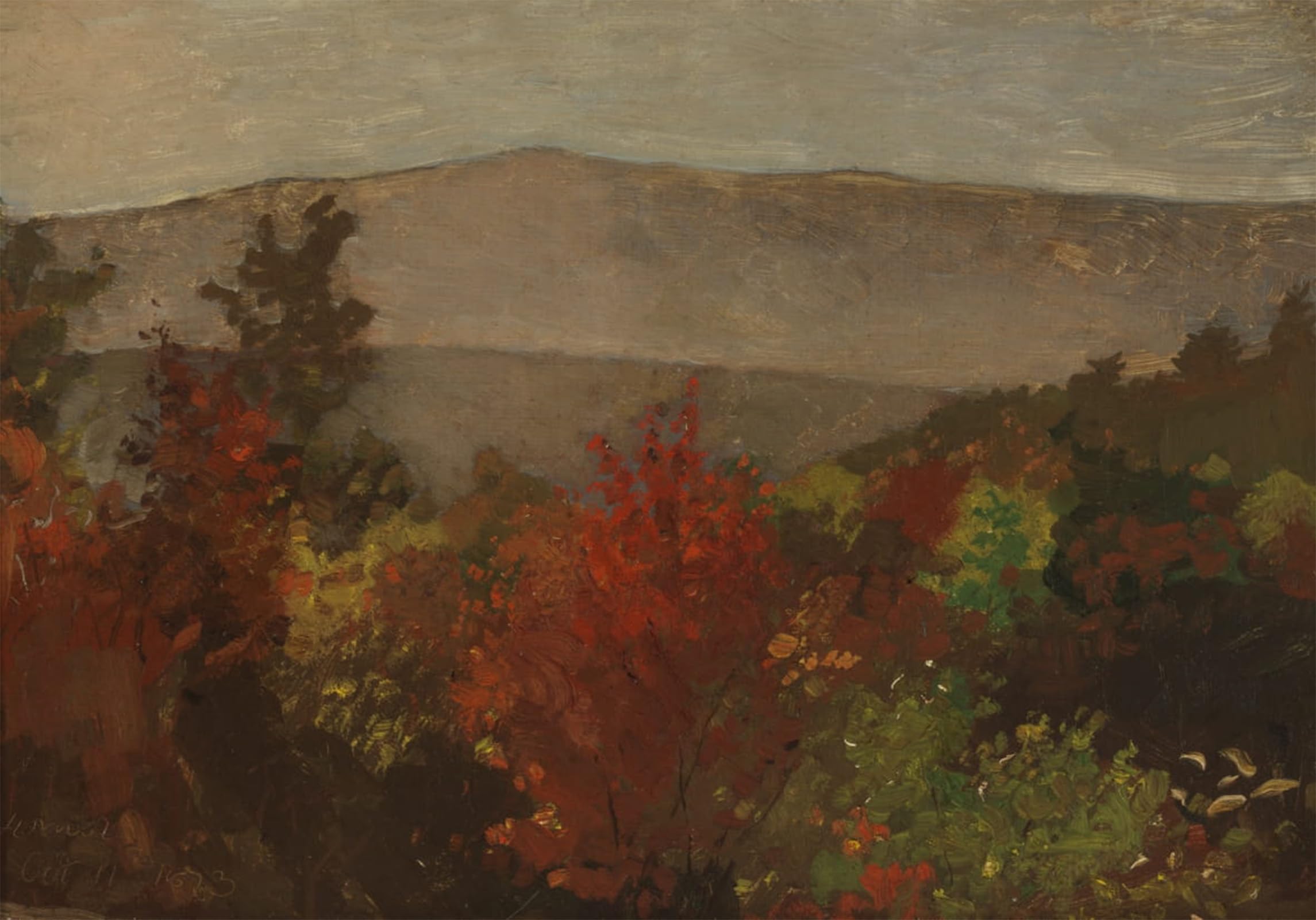 SERENDIPITP Vintage Picture Print on Canvas Wall Art Poster Autumn Treetops by Winslow Homer Artwork Print Poster for Wall Decor 60x90cm