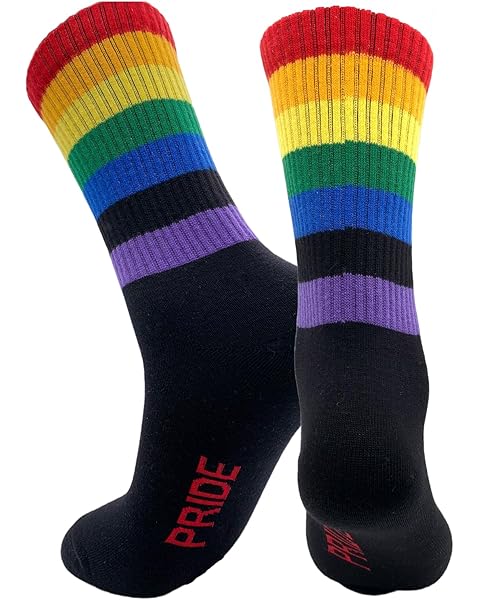 Holiday Hero Rainbow Socks for Women and Men, Premium Cotton Rainbow Socks with Different Varieties, Women's Pride Socks
