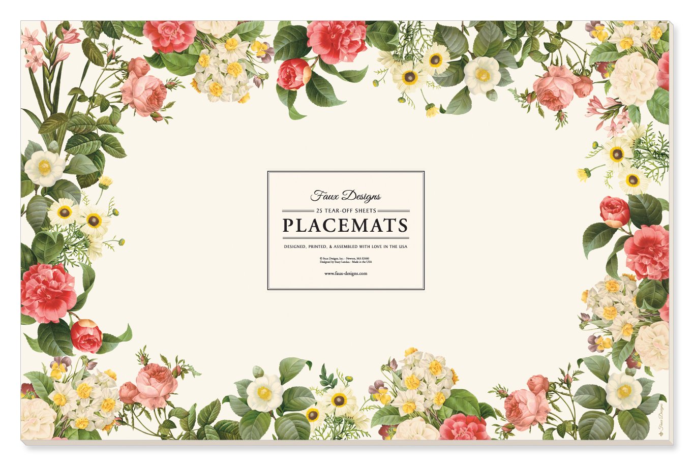 Faux Designs Paper Placemats - Posy