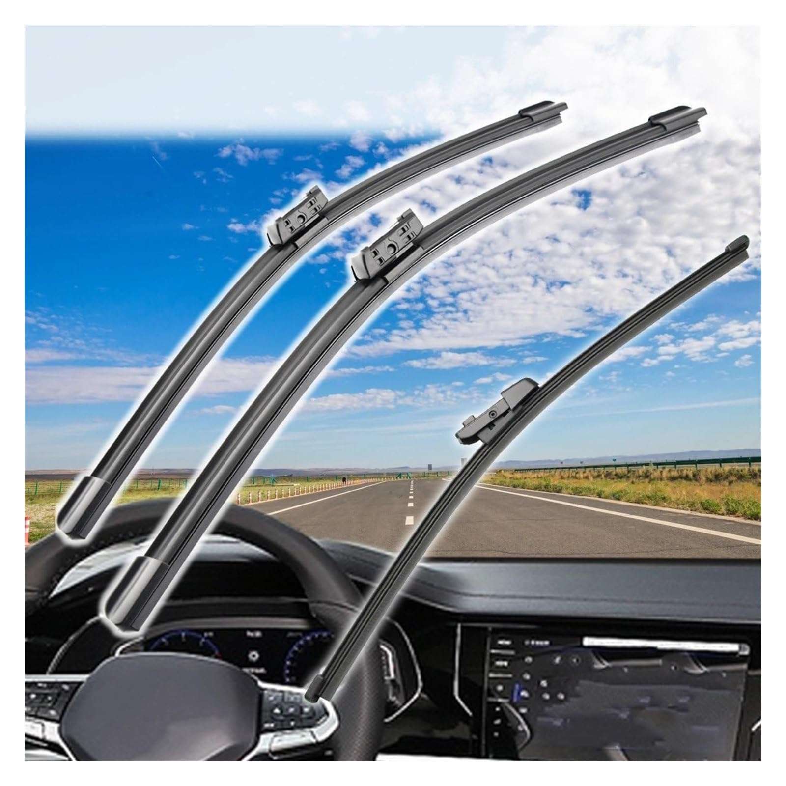 Tergilunotto Automobilistico per Seat per Alhambra 7N 2010-2019 28 "+16" + 14 "Anteriore Spazzole Tergicristallo Posteriori Parabrezza Finestra Spazzole Tergicristallo Auto