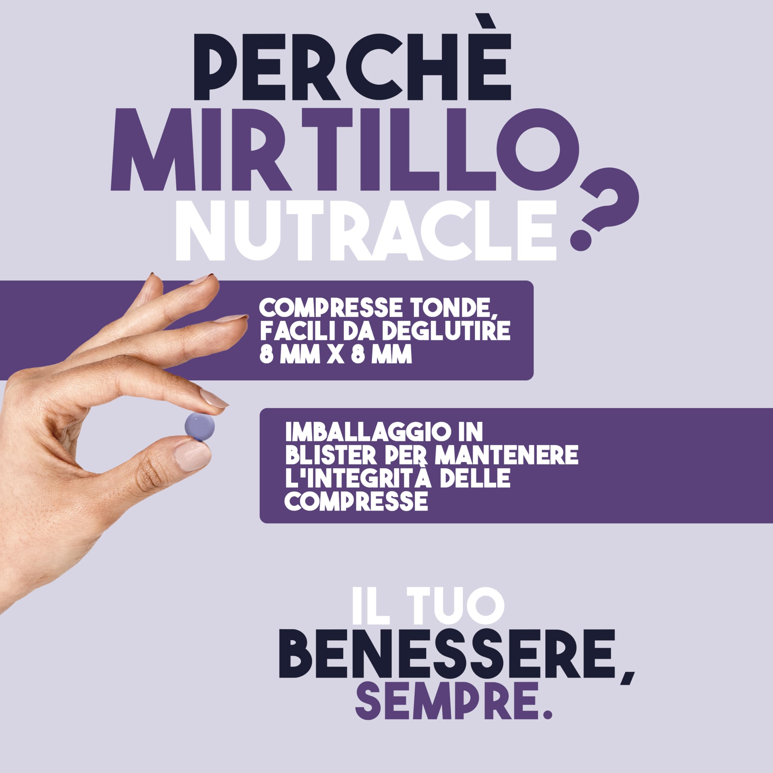 Nutracle Mirtillo nero 60 compresse da 600mg | Integratore Microcircolo Gambe, Capillari, Vene Occhi e Vista | Drenante per Circolazione Titolato in Antocianine e Rutina (60 compresse (1 Confezione))