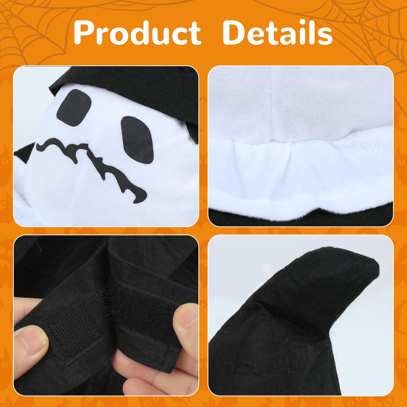 Dog Halloween Costumes, Dog Ghost Costume, Fancy Chucky Pet Cosplay Clothes - Image 3