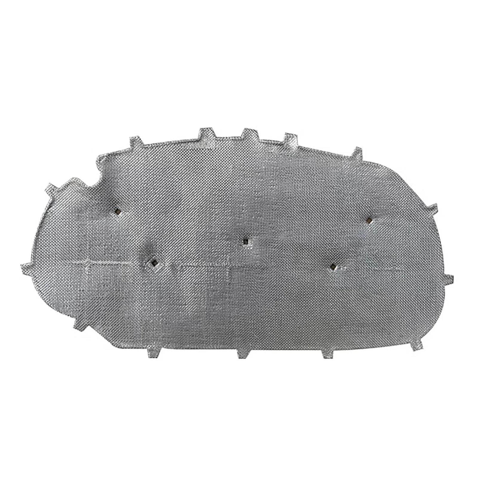 Yytemd Grey Car Aluminum Foil Sound Insulation Pad Engine Soundproof Cotton With Buckle For Vw For Golf 6 For Golf 6 For Gti Heat Shield Mat(Grey)