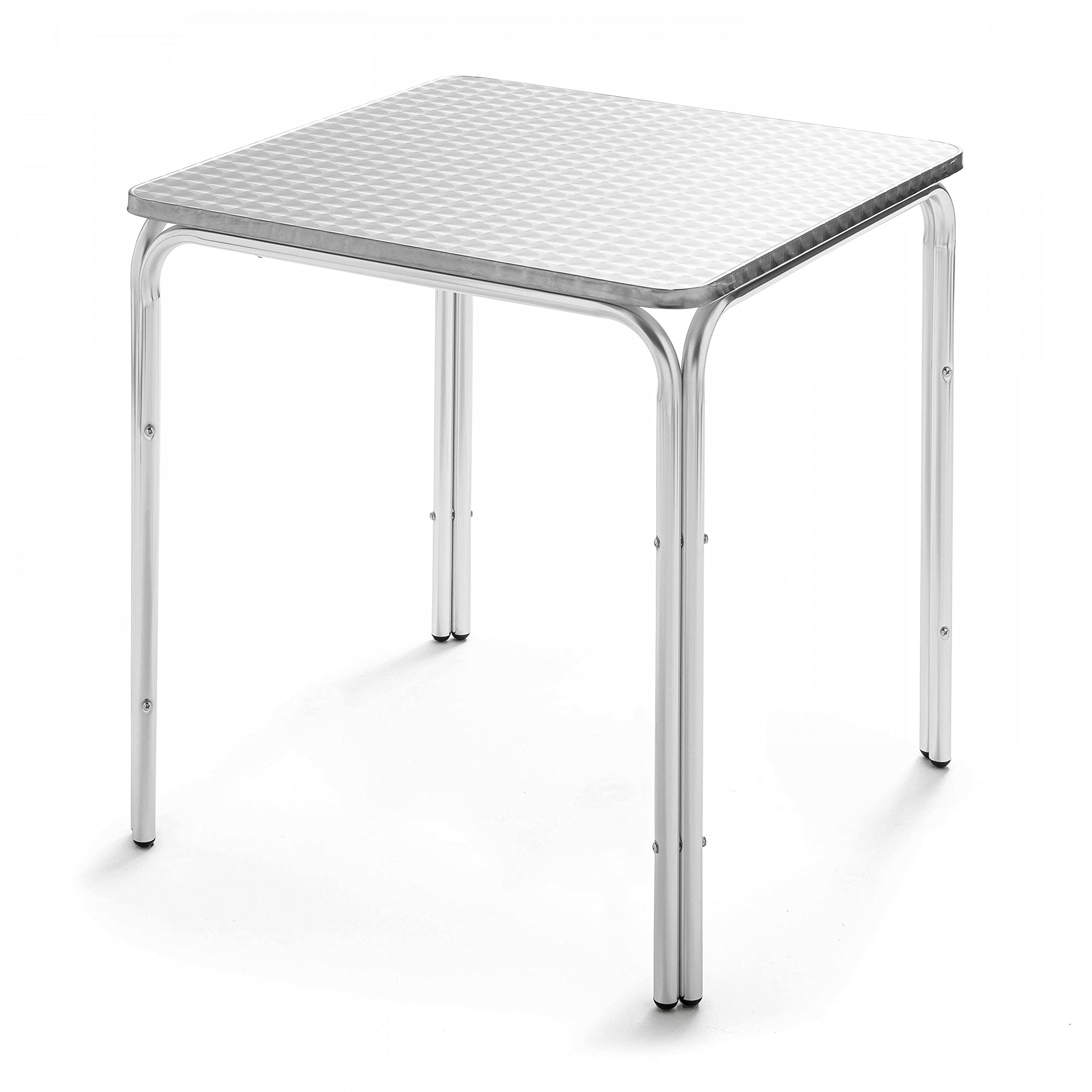 Oviala Table de Jardin carrée en Aluminium