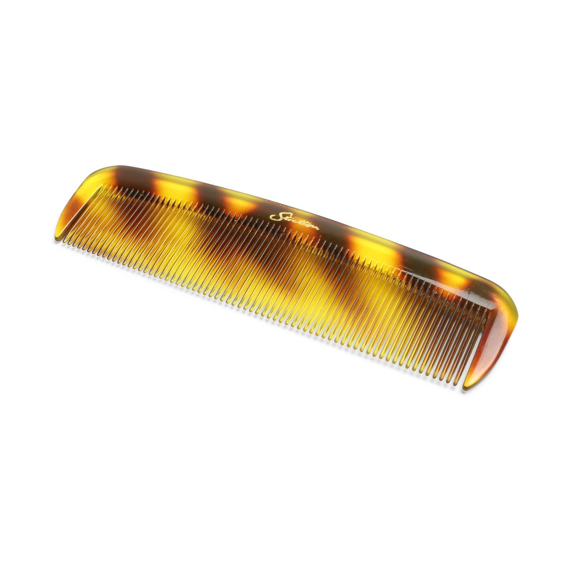 Stratton - Premium Professional Quality Tort Shell Pocket Hairdressing Comb"Mayfair" Design