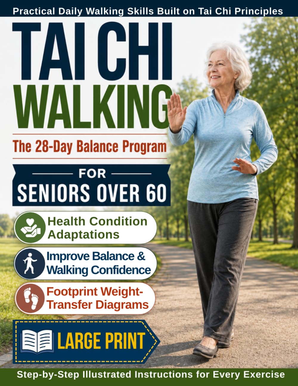 Tai Chi Walking Exercises for Seniors Over 60: The 28-Day Balance Program — Regain Walking Confidence with a Relaxing Exercise Routine