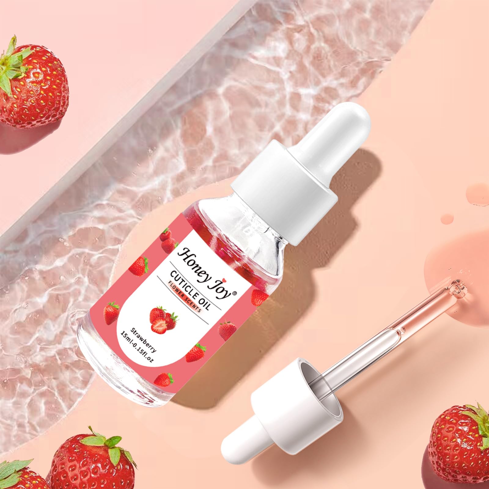 Cuticle Oil Scented Moisturizing Nail Oil, Organic Rosehip Cuticle Remover Liquid, Ultra Nourishing Nail Care - Image 3