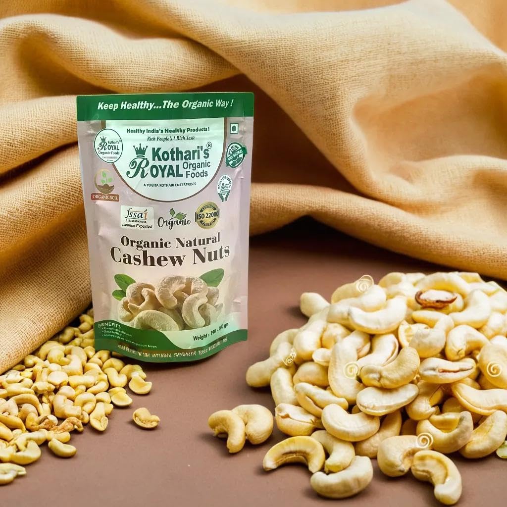 KothariS Royal Organic Cashew Nut (200Gm) (B07811ZTKF) Amazon Price History, Amazon Price Tracker