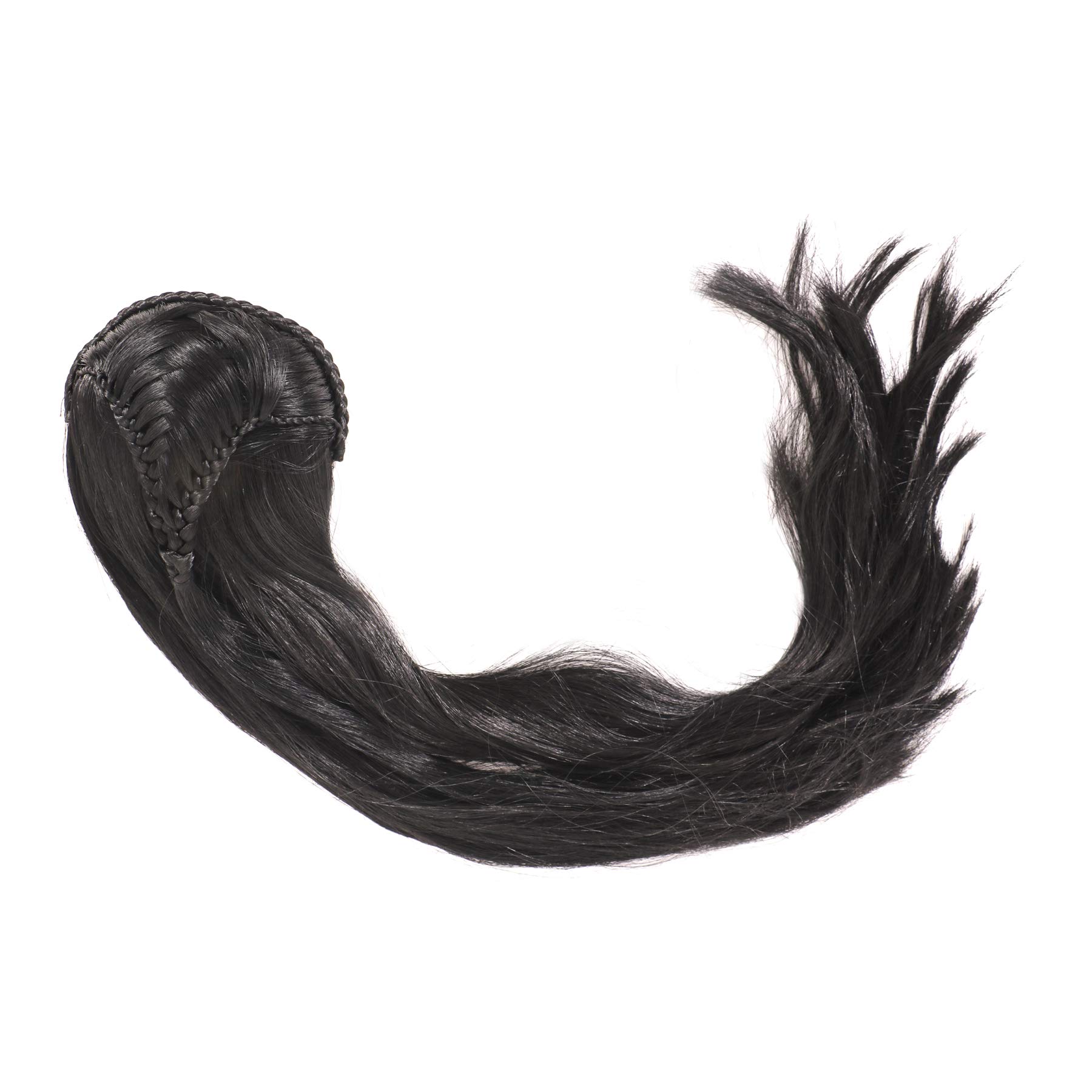 Honbon Synthetic Wavy-Curly Ponytail with Clip Hair Extension Wig Black Long for Women … 4