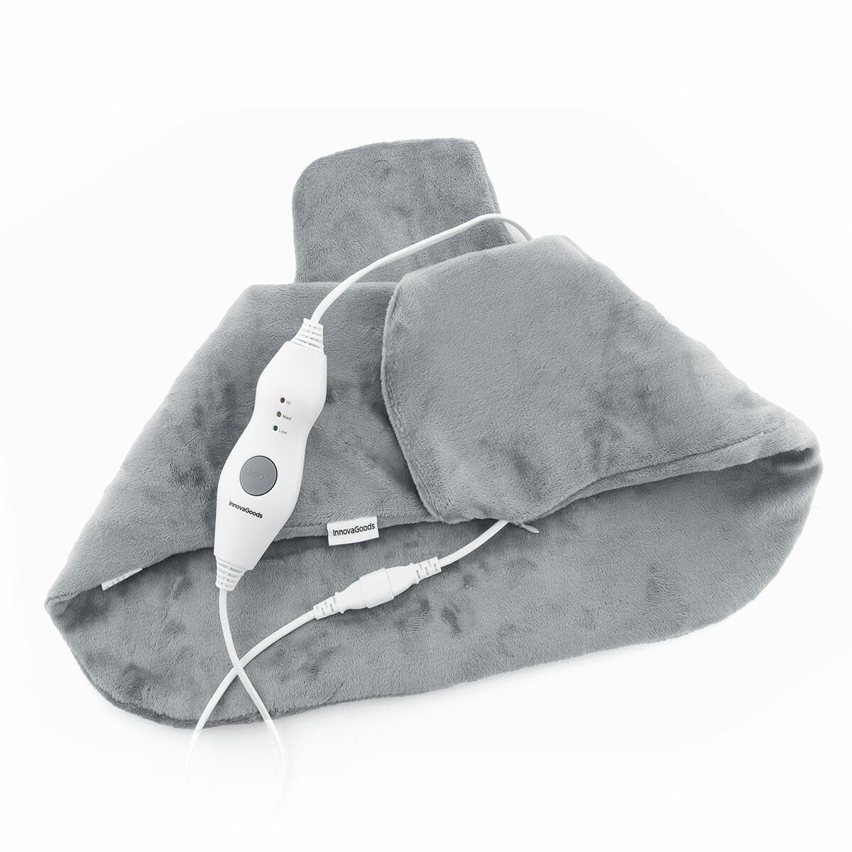 InnovaGoods® Couverture chauffante pour le cou et les épaules, couverture chauffante sèche et humide pour le dos, le cou et les épaules, couverture électrique avec télécommande